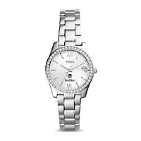 Women's Fossil Silver Berklee College of Music Scarlette Mini Three-Hand Date Watch