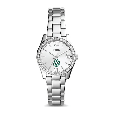 Women's Fossil Silver Northwest Missouri State Bearcats Scarlette Mini Three-Hand Date Watch