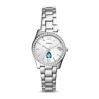 Women's Fossil Silver Andrews University Cardinals Scarlette Mini Three-Hand Date Watch
