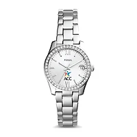 Women's Fossil Silver Austin Community College Scarlette Mini Three-Hand Date Watch