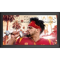 Caleb Williams USC Trojans Autographed Framed 20" x 36" Holding Sword Photograph