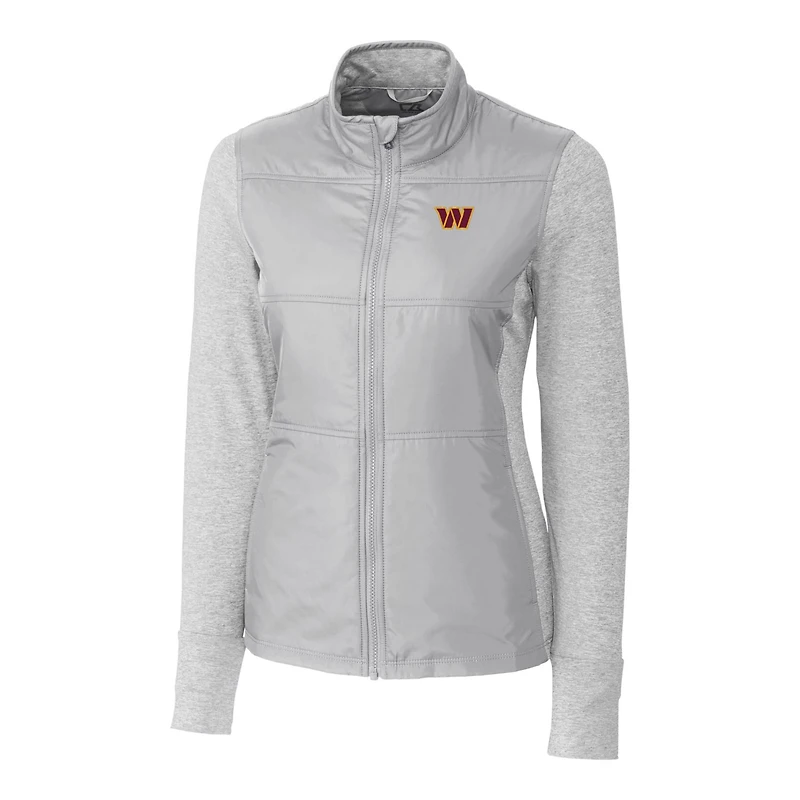 Women's Cutter & Buck Washington Commanders Stealth Quilted Full-Zip Windbreaker Jacket