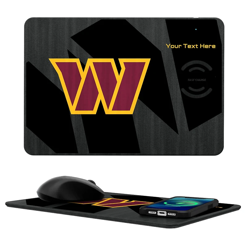 Washington Commanders Personalized Wireless Charger & Mouse Pad