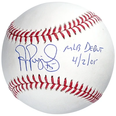 Albert Pujols St. Louis Cardinals Autographed Baseball with ''MLB Debut 4/2/01'' Inscription
