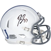 Shaquille Leonard Indianapolis Colts Fanatics Authentic Autographed Riddell 2021 Season Throwback Logo Speed Mini Helmet