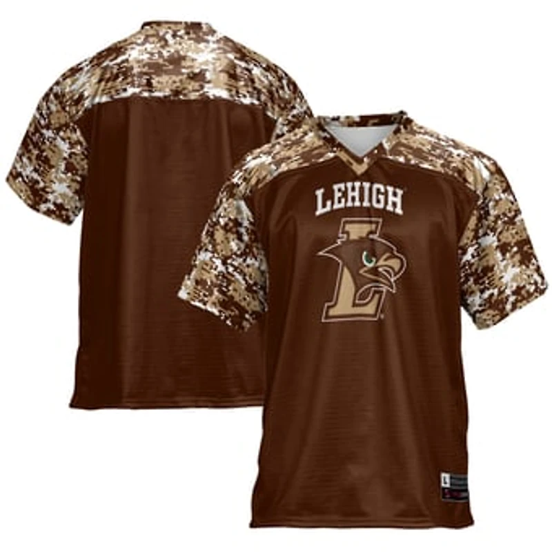 Men's GameDay Greats Brown Lehigh Mountain Hawks Football Jersey