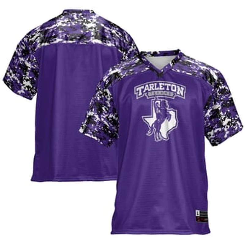 Men's GameDay Greats Purple Tarleton State Texans Football Jersey