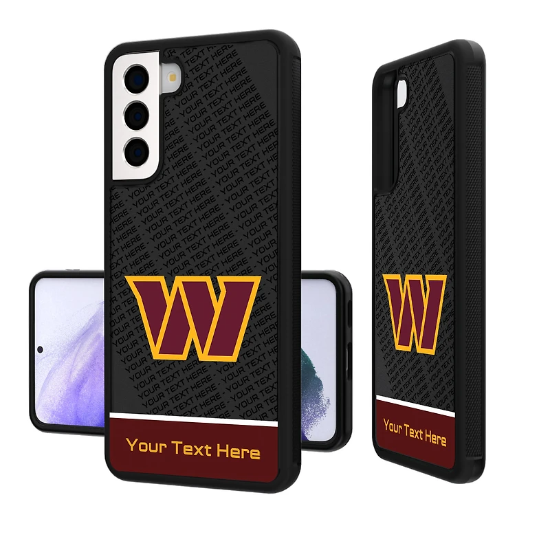 Washington Commanders Personalized Endzone Plus Design Galaxy Bump Phone Case