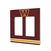 Washington Commanders Stripe Double Rocker Light Switch Plate