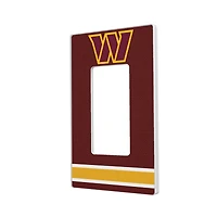 Washington Commanders Stripe Single Rocker Light Switch Plate