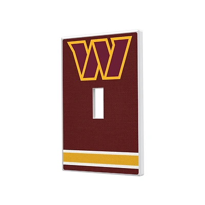Washington Commanders Stripe Single Toggle Light Switch Plate