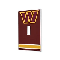 Washington Commanders Stripe Single Toggle Light Switch Plate