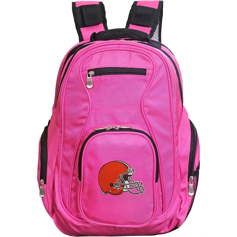 MOJO Pink Cleveland Browns Premium Laptop Backpack