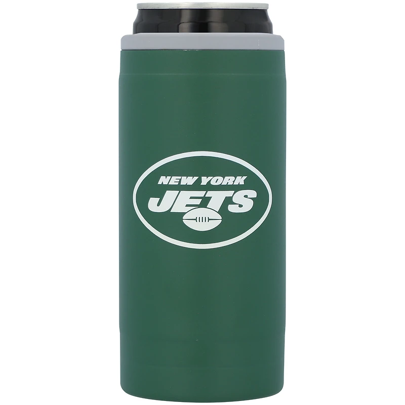 New York Jets 12oz. Flipside Powdercoat Slim Can Cooler