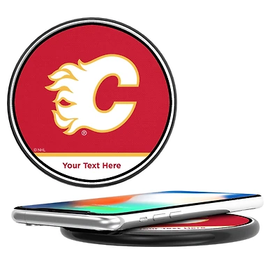 Calgary Flames Personalized 10-Watt Wireless Phone Charger