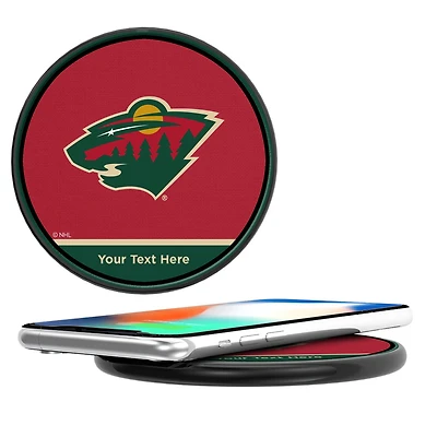 Minnesota Wild Personalized 10-Watt Wireless Phone Charger
