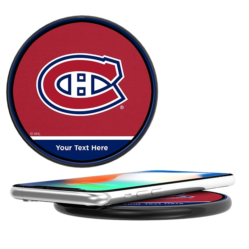 Montreal Canadiens Personalized 10-Watt Wireless Phone Charger
