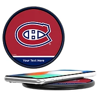 Montreal Canadiens Personalized 10-Watt Wireless Phone Charger