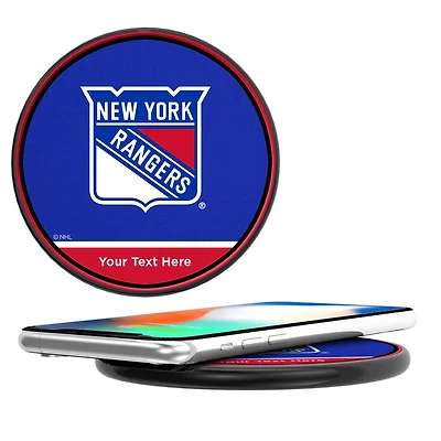 New York Rangers Personalized 10-Watt Wireless Phone Charger