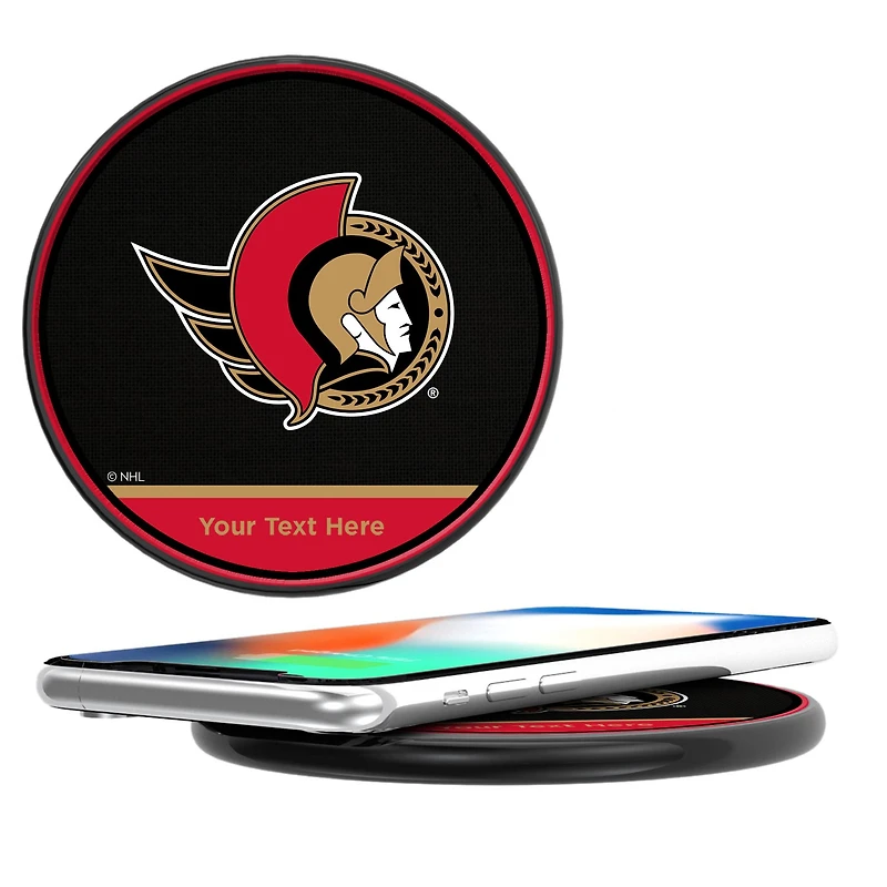 Ottawa Senators Personalized 10-Watt Wireless Phone Charger