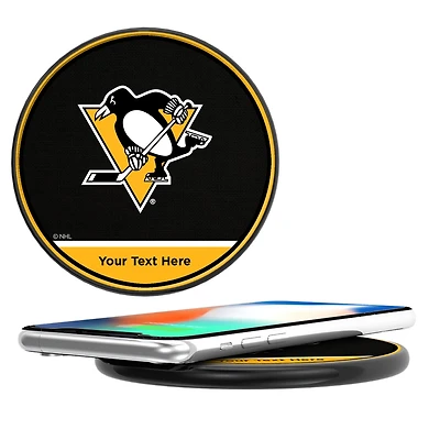 Pittsburgh Penguins Personalized 10-Watt Wireless Phone Charger