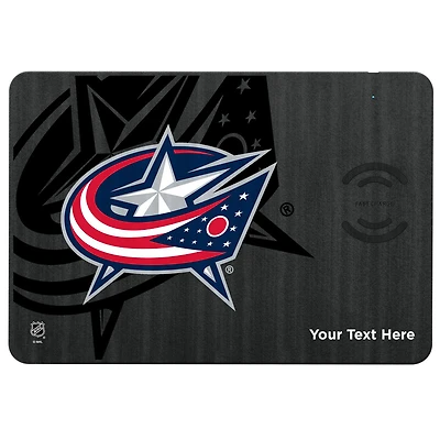 Columbus Blue Jackets Personalized Wireless Charger & Mouse Pad