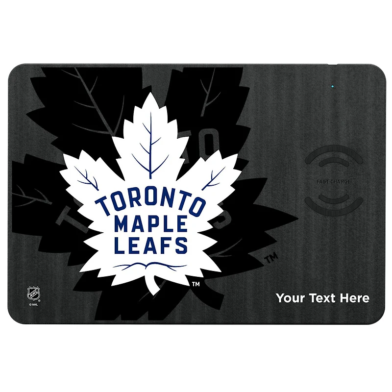 Toronto Maple Leafs Personalized Wireless Charger & Mouse Pad