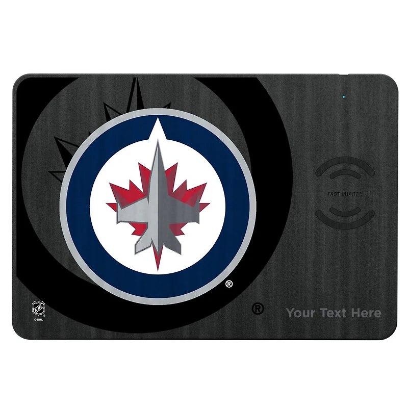 Winnipeg Jets Personalized Wireless Charger & Mouse Pad