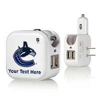 Vancouver Canucks Personalized 2-In-1 USB Charger