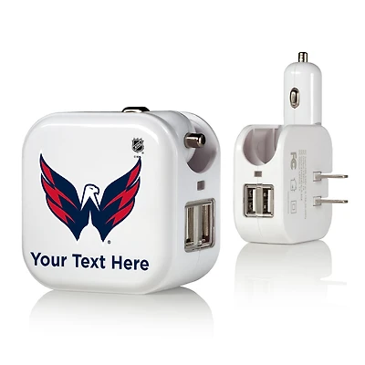 Washington Capitals Personalized 2-In-1 USB Charger