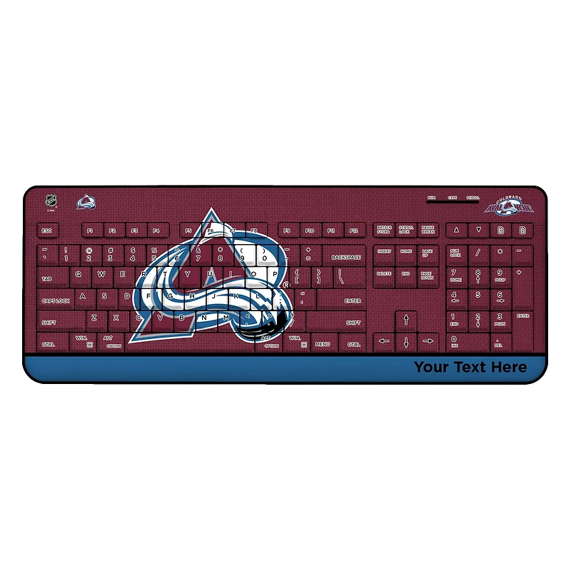 Colorado Avalanche Personalized Wireless Keyboard