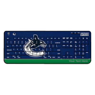 Vancouver Canucks Personalized Wireless Keyboard
