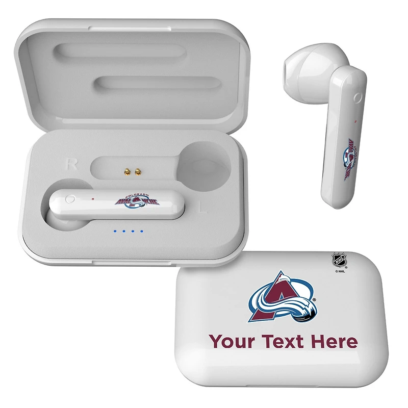 Colorado Avalanche Personalized Insignia Design Wireless Earbuds