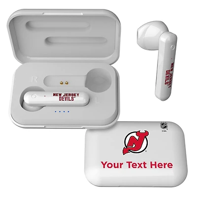 New Jersey Devils Personalized Insignia Design Wireless Earbuds