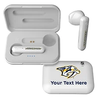 Nashville Predators Personalized Insignia Design Wireless Earbuds