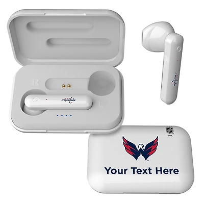 Washington Capitals Personalized Insignia Design Wireless Earbuds