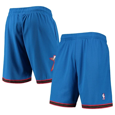 Men's Mitchell & Ness Royal Philadelphia 76ers 1999-00 Hardwood Classics Swingman Shorts