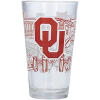 Oklahoma Sooners 16oz. Campus Line Art Pint Glass