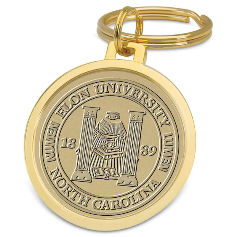Gold Elon Phoenix Team Logo Split-Wire Key Ring