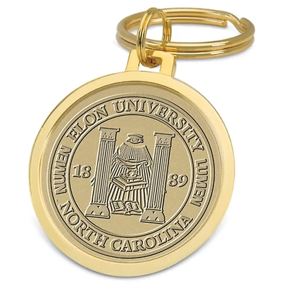 Gold Elon Phoenix Team Logo Split-Wire Key Ring