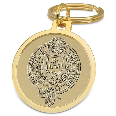Gold Fordham Rams Team Logo Split-Wire Key Ring