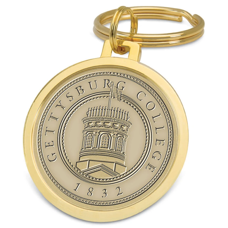 Gold Gettysburg Bullets Team Logo Split-Wire Key Ring