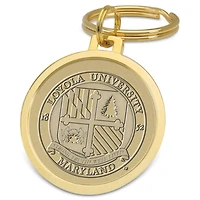 Gold Loyola Greyhounds Team Logo Split-Wire Key Ring