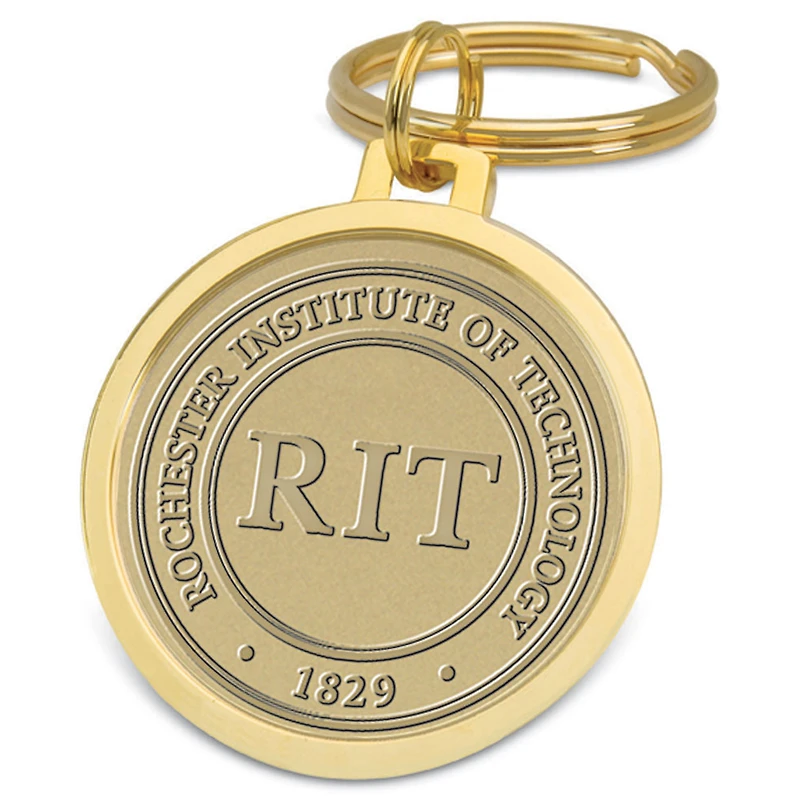 Gold Rochester Institute of Technology Tigers Team Logo Split-Wire Key Ring