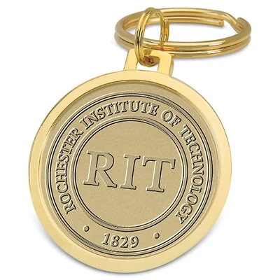 Gold Rochester Institute of Technology Tigers Team Logo Split-Wire Key Ring