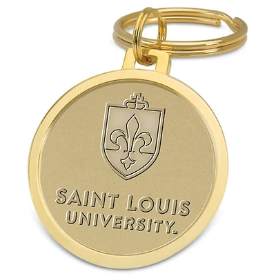 Gold Saint Louis Billikens Team Logo Split-Wire Key Ring