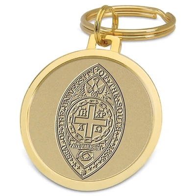 Gold University of the South Tigers Team Logo Split-Wire Key Ring