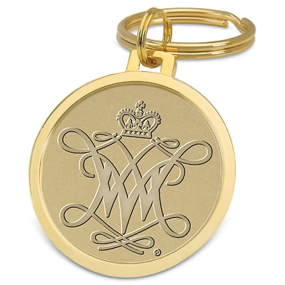 Gold William & Mary Tribe Team Logo Split-Wire Key Ring