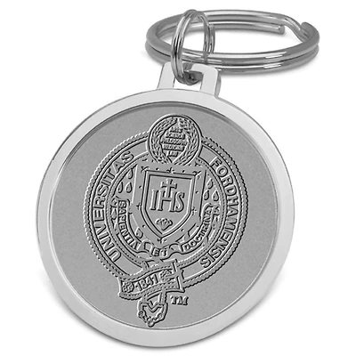 Silver Fordham Rams Team Logo Split-Wire Key Ring