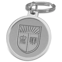 Silver Rutgers Scarlet Knights Team Logo Split-Wire Key Ring